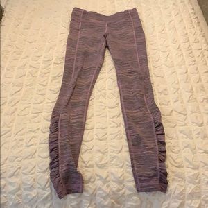 Purple stripe lulu lemon legging!